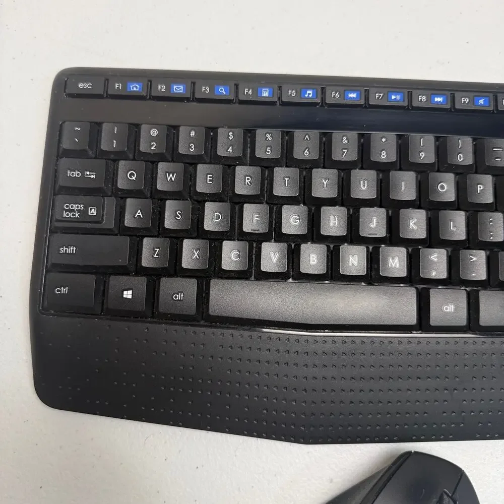 LOGITECH COMFORT MK345 KEYBOARD AND OPTICAL MOUSE M275 USED Batteries Included